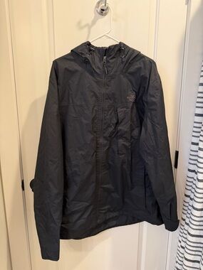 THE NORTH FACE, Men's XXL, 3-in-1 Blk Hooded Rain Jacket w/ Soft Shell Full Zip